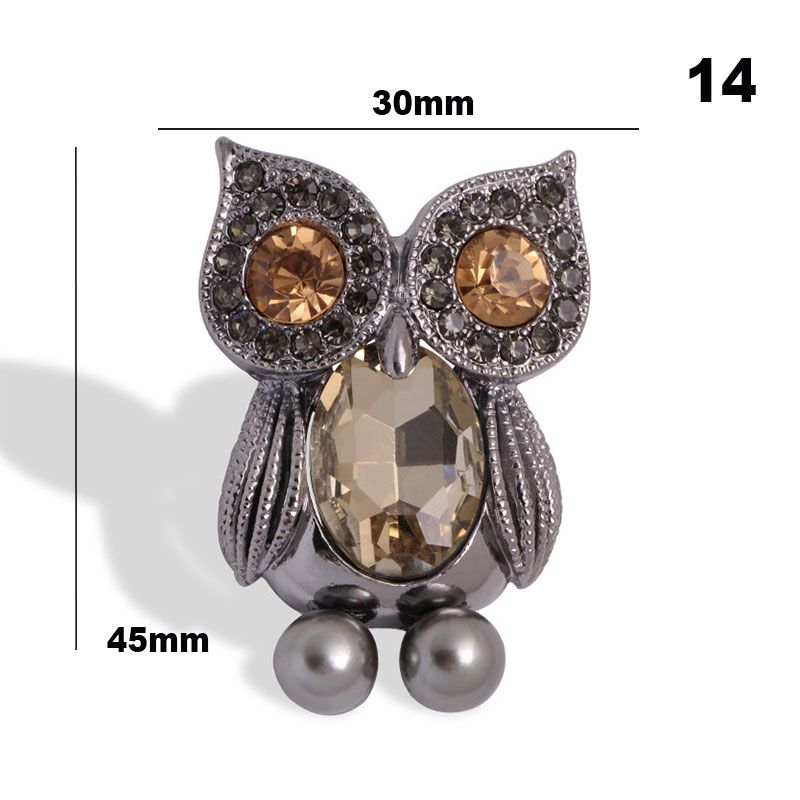Couple Owl Brooch Animal Brooches For Women Men Clothes Scarf Buckle Collar