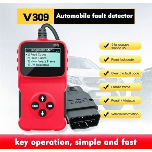 V309 Automotive Car Vehicle OBDII 2 Code Reader Car Scanner