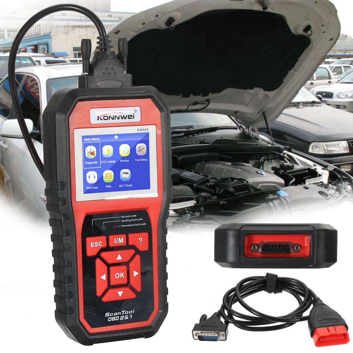 KW850 OBD II Scan Tool Check Engine Auto Car Reader EOBD Diagnostic Scanner
