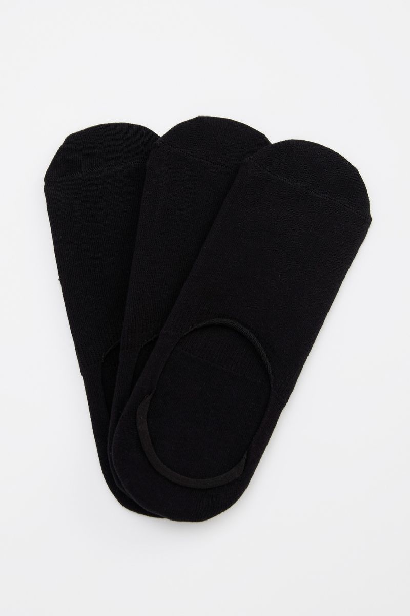 Man Black Low Cut Socks
