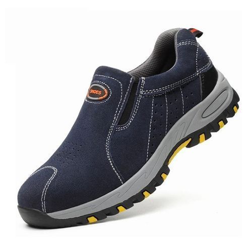Work Safety Steel Toe Slip-on Breathable Puncture-proof Shoe