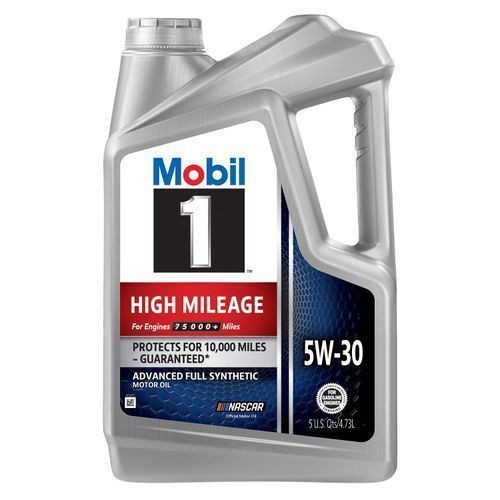 Mobil 1 High Mileage Full Synthetic Motor Oil 5W-30, 5 Quar