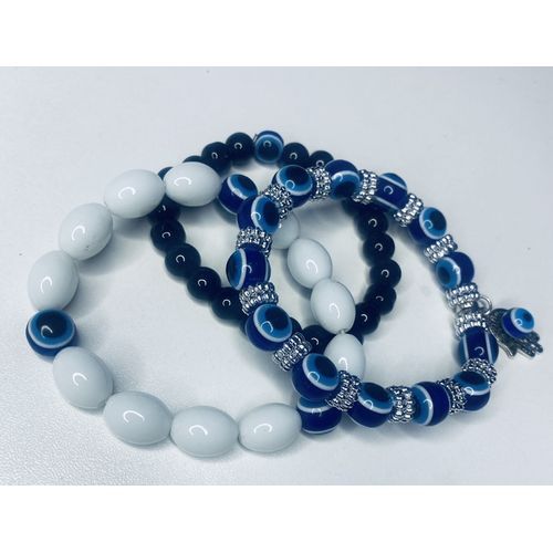 FORTIFIED BLUE EYE BEADS AND WEALTH STONES,,