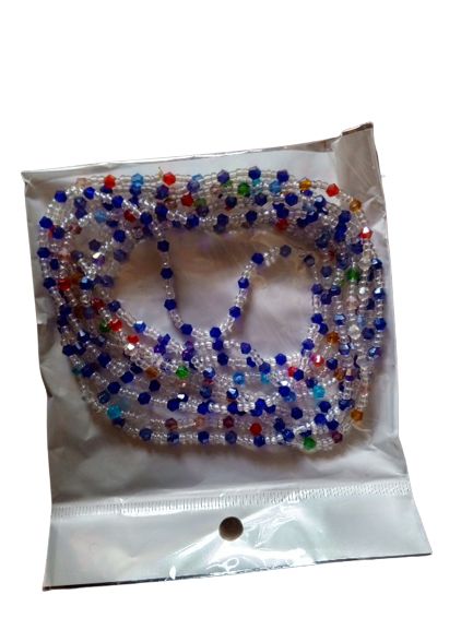 Fortified African Caribbean Multicolour Waist Bead For Sexy Ladies.