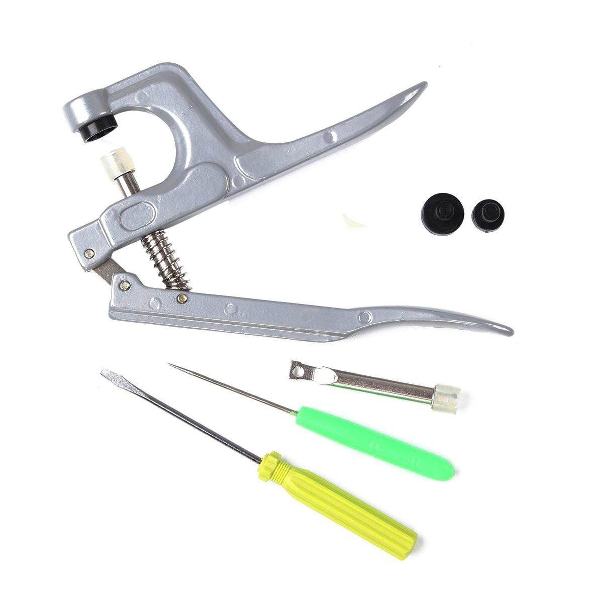 150 Sets T5 Snap Poppers Plastic 15 Colors Buttons Fastener Pliers Punching Tool Clamp