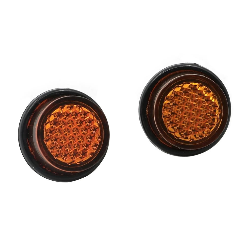 2 PCS Side Reflector Reflective Plate Case For ATV Dirt