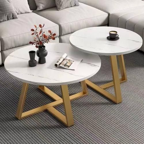 High Quality Nordic Style MDF Faux Marble Center Table