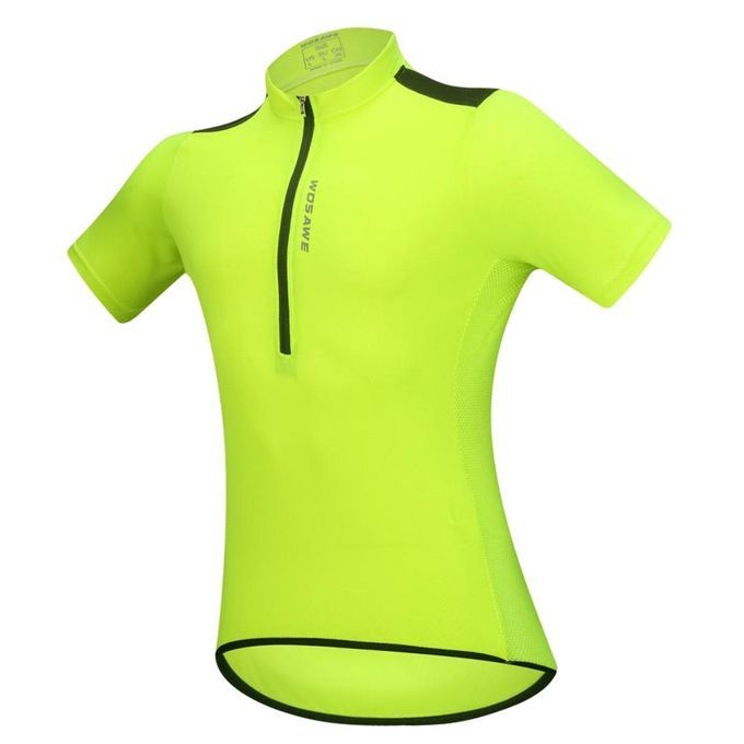 Road MTB Bike Cycling Short Sleeve Jerseys Tops XXXL Fluo Green