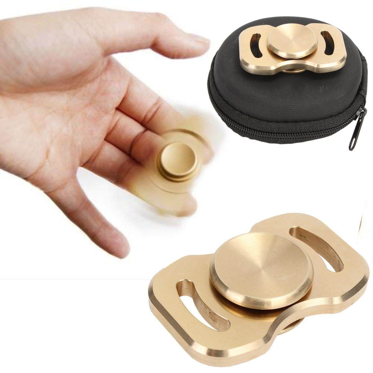 DIY Fidget Spinner Toy Metal Brass EDC Hand Spinner Puzzels For ADHD Autism