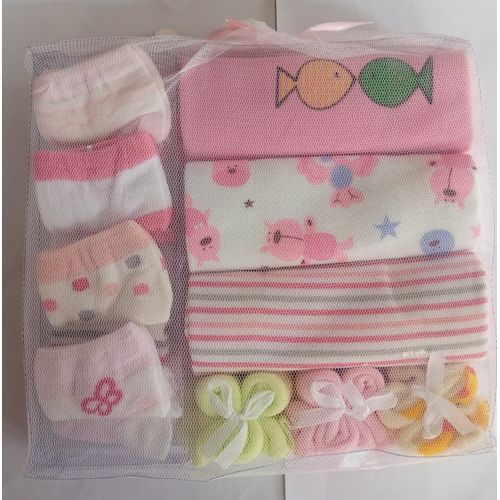 10 In 1 Unisex New Born Gift Pack (Bodysuits) - Multicolour