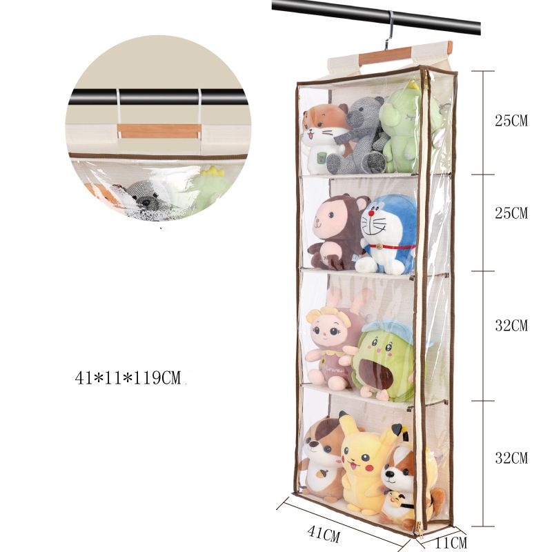 Clear Closet Hanging Handbag Organizer Bags 4 Layers