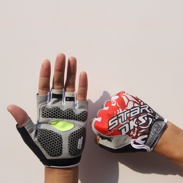 Cycling Shock Absorbing Anti- Gloves Fitness Weight Lifting Training Half-finger Gloves XL