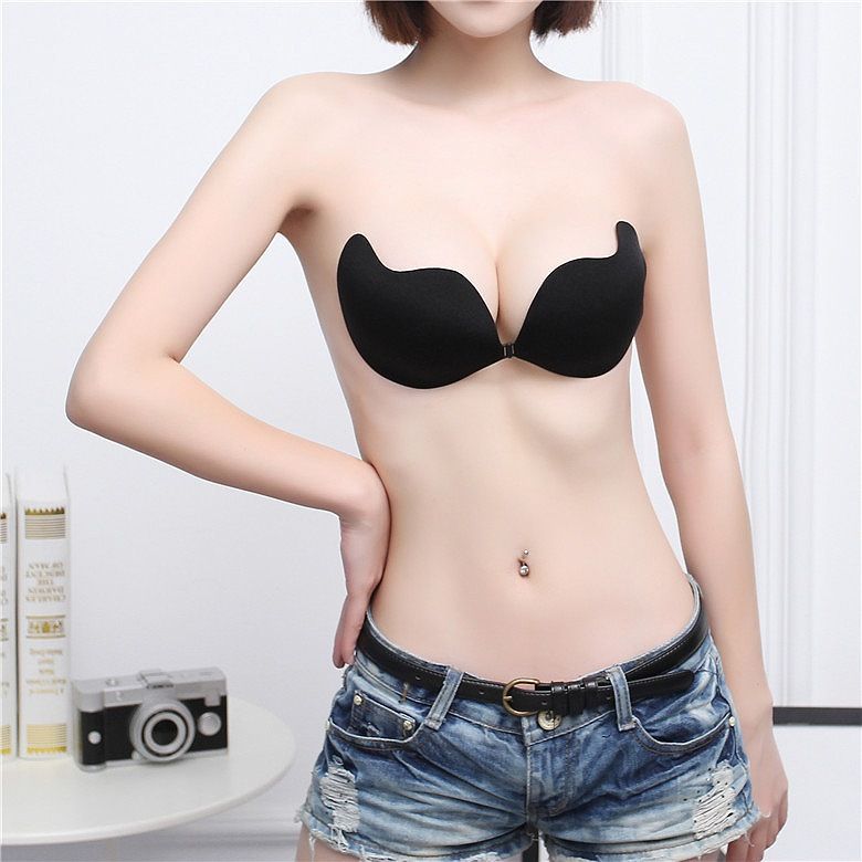 Woman Women Lady Ladies Silicone Invisible Push Up  Bra
