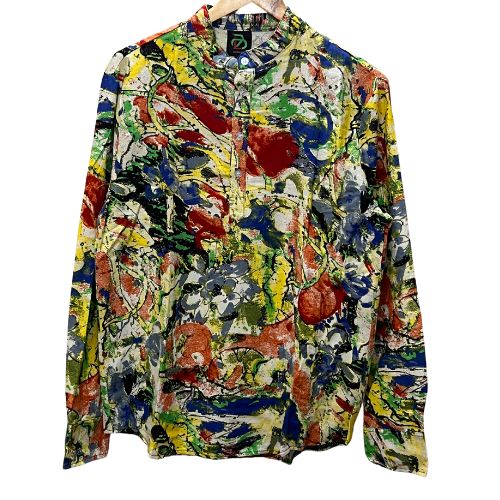 Men's Summer Hawaiian Beach Long Sleeves Shirts Flora Colour