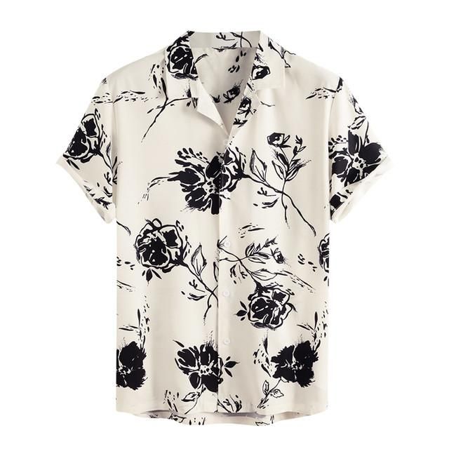 Summer short sleeved top single breasted shirt