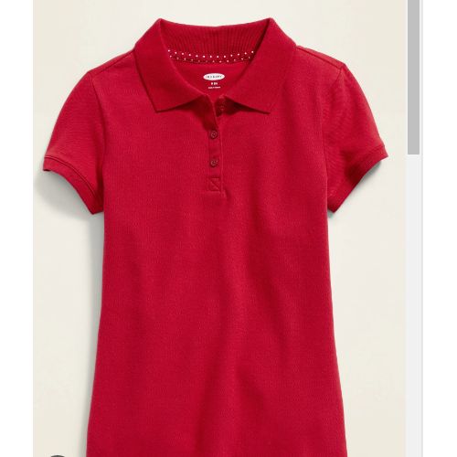 RED UNIFORM POLO FOR GIRLS