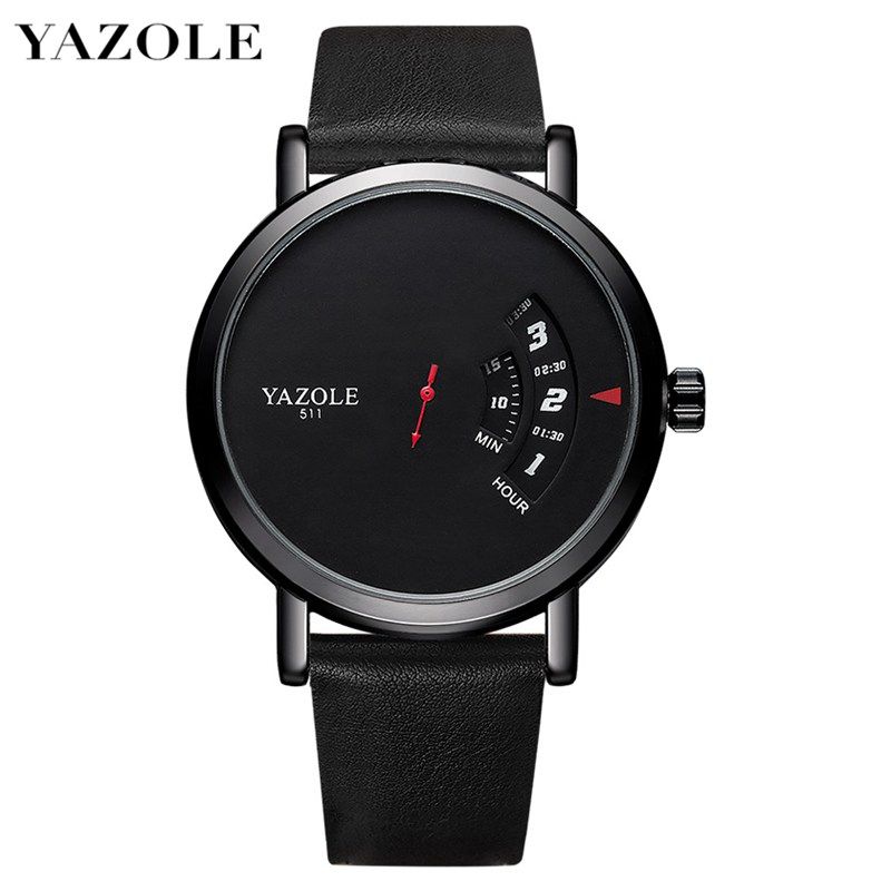 Top Luxury Brand Watch Famous Fashion Sports Cool Men Quartz Watches Wristwatch Gift For Male YZL511H-Black