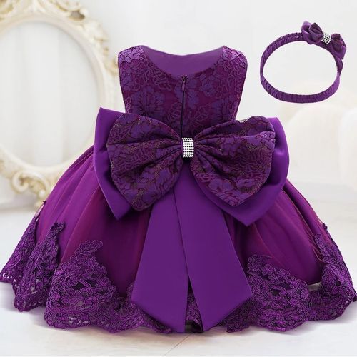 Baby Girl's First Birthday Or Full Moon Party Dress (0-24M)