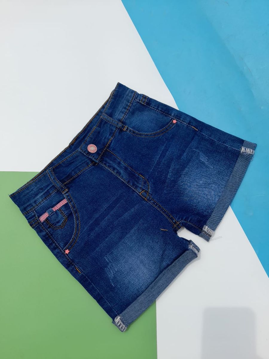 Girls Denim Jean Short Knicker