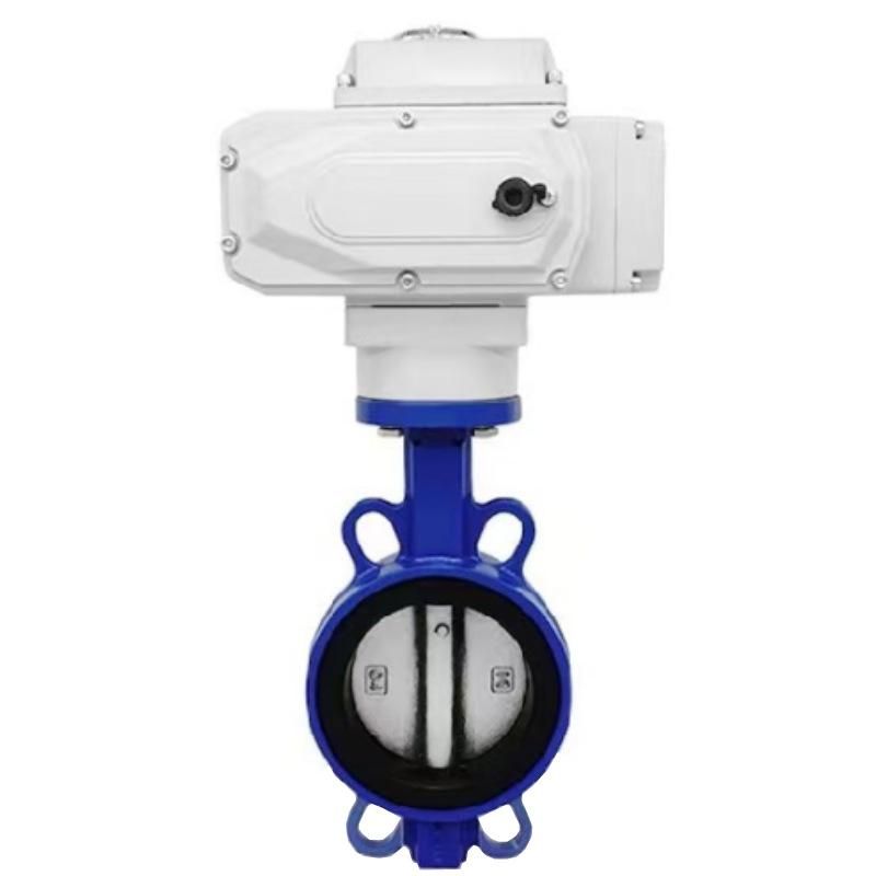D971X-16Q Electric Black Rubber Iron Plate Butterfly Valve Ductile Cast Iron Valve Body Ductile Valve Plate