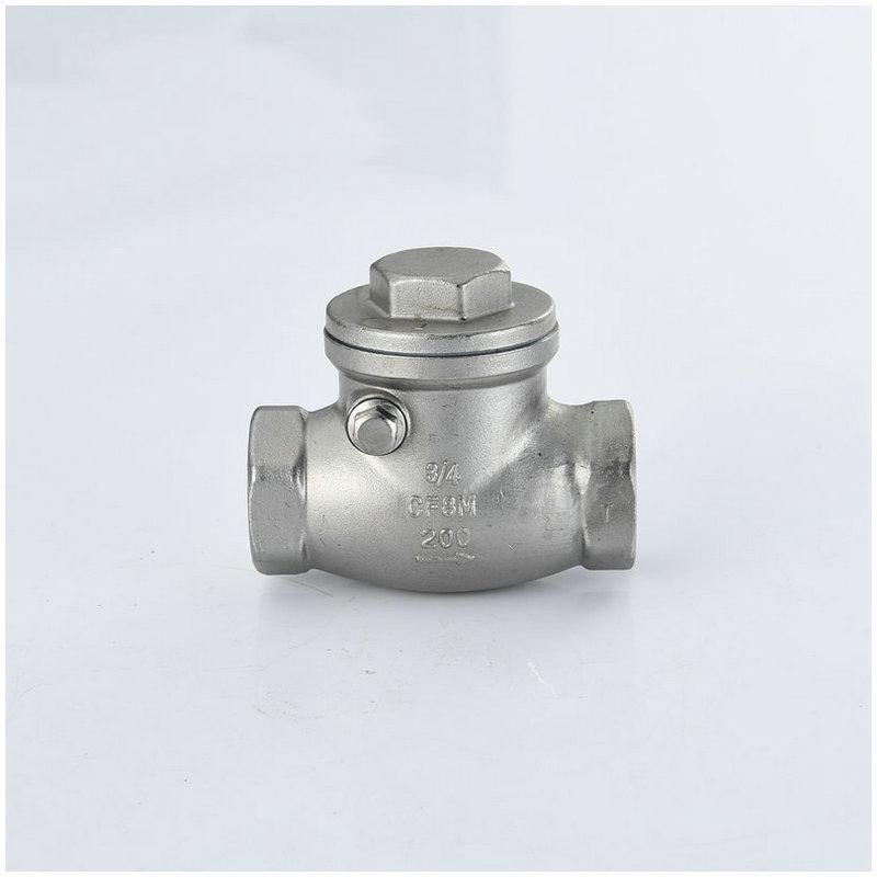Wire Mouth Check Valve Stainless Steel Check Valve Horizontal Swing Check Valve Internal Thread Threaded Valve