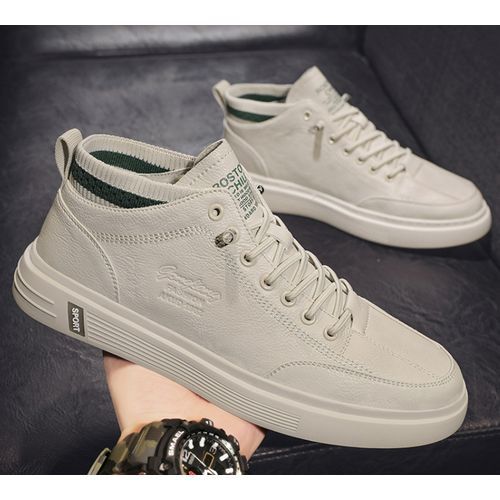 Big Size Men's Microfiber Leather Sports Shoes Casual