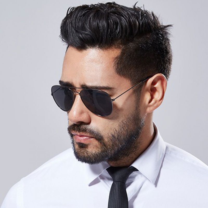 Men Sunglasses Gold Frame Alloy Anti UV Sun Glasses Women