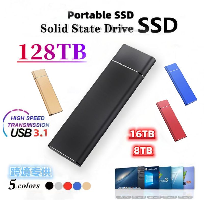 Mobile Hard Disk 4T High-speed Large-capacity 2t Metal Hard
