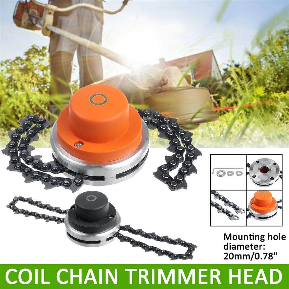 65Mn Trimmer Head Coil Chain Brush Garden Grass Trimmer For Lawn Mower Silver