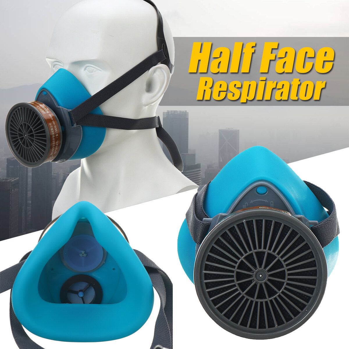 Half Face Dust Gas Masks Spray Woodworking Polishing Protect
