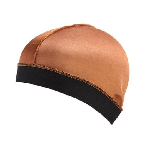 Premium Silk Wave Cap-Brown
