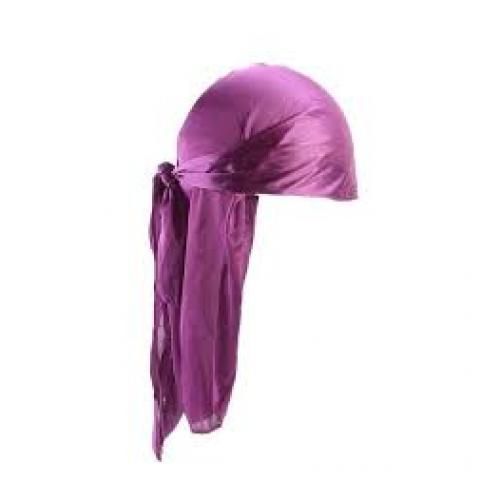 Luxury Plain Silky  DURAG -  Purple