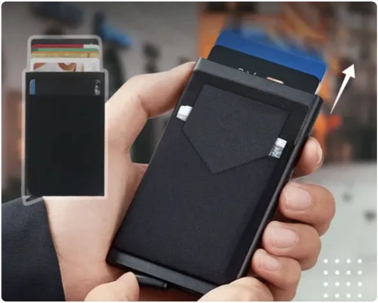 Pop Up Wallet, Blocking Slim Minimalist Atm Credit Card Holder