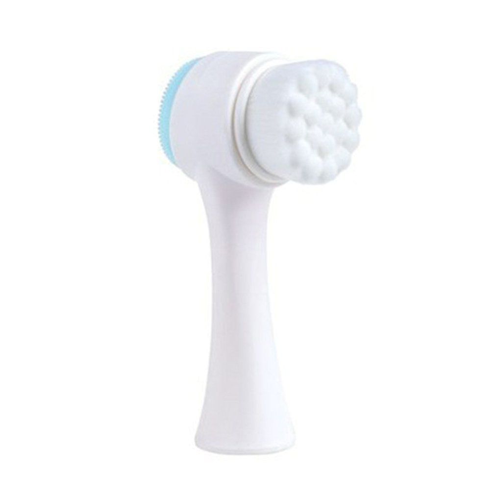 3D Double-sided Washing Brush Soft Hair Silicone Face Washing Instrument Deep Clean Pores Household Manual Cleansing Brush