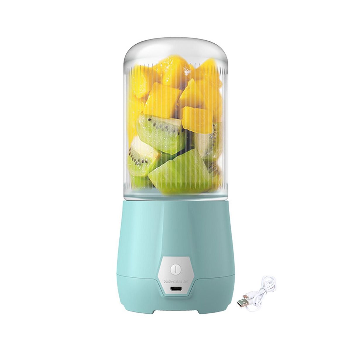 1 Set Wireless Juicer Food Grade Fruit Squeezer Blue