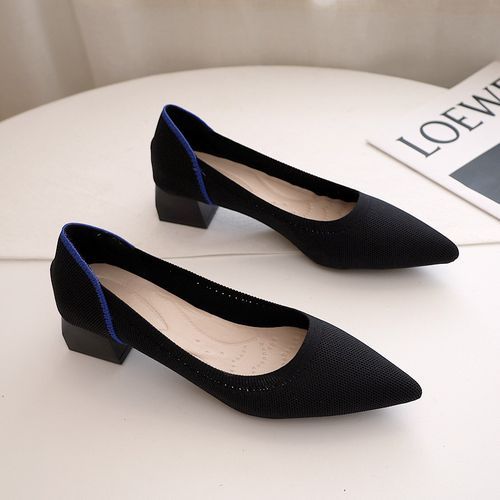 Women's Low-heeled Shoes Fifth Thick-heeled Shoes