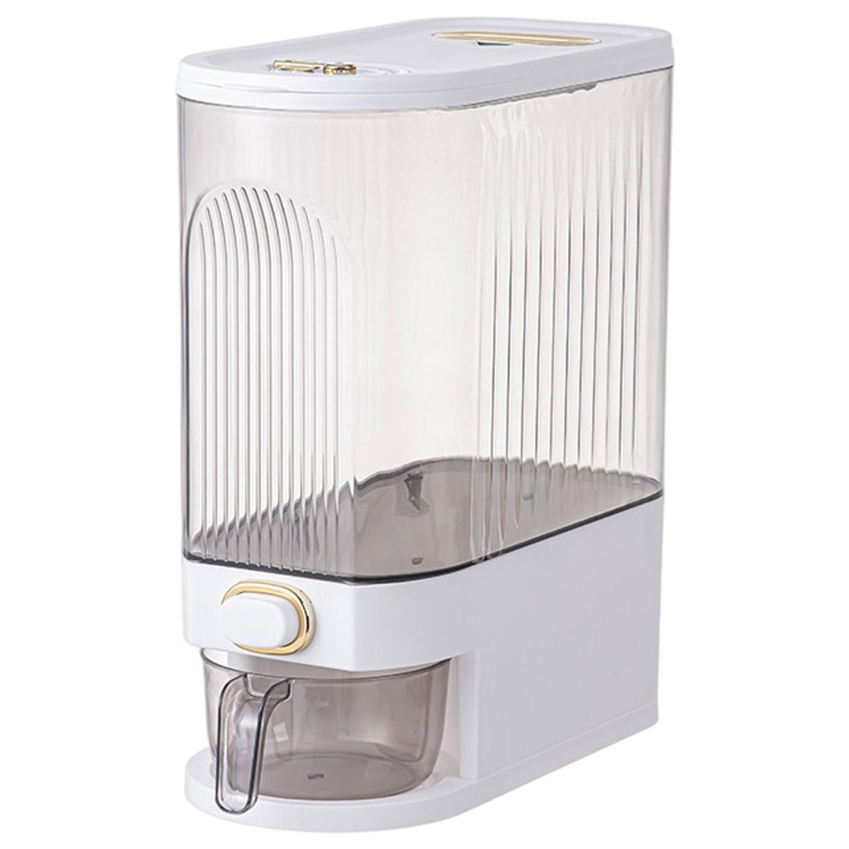 Rice Bucket Rice Storage Barrel Household Storage Rice Barrel White