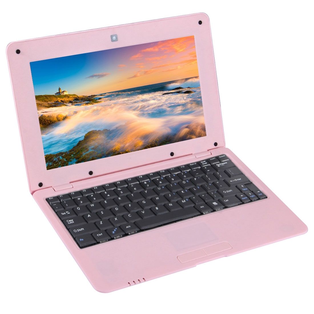 Netbook PC, 10.1 Inch, 1GB+8GB, Android 6.0 Allwinner A33 Quad Core 1.5GHz, WiFi, USB, SD, RJ45(Pink)