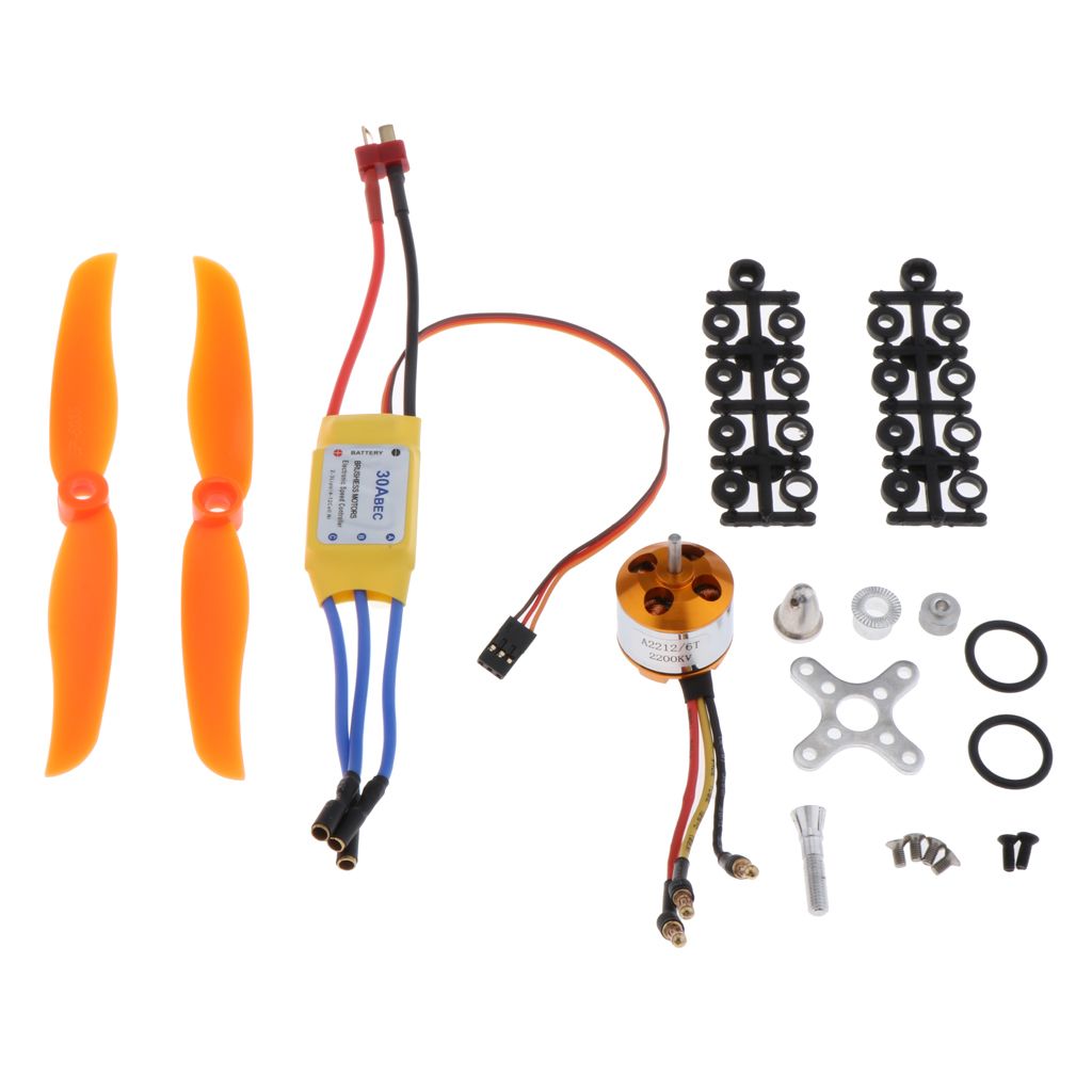 2200KV Brushless Motor 2212-6 + 30A ESC And Propeller For RC