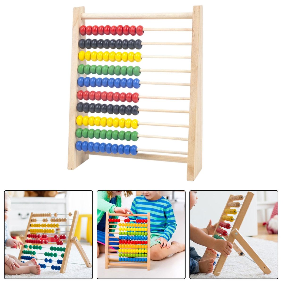 Abacus Educational Toy Classic Wooden S Wood Color