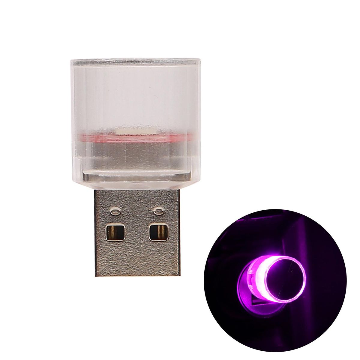 Mini Usb Light Mini Usb Car Lamp Portable Led Atmosphere for Emergency Purple
