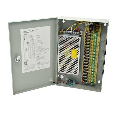 18 Way CCTV Surveillance Camera Power Supply Box