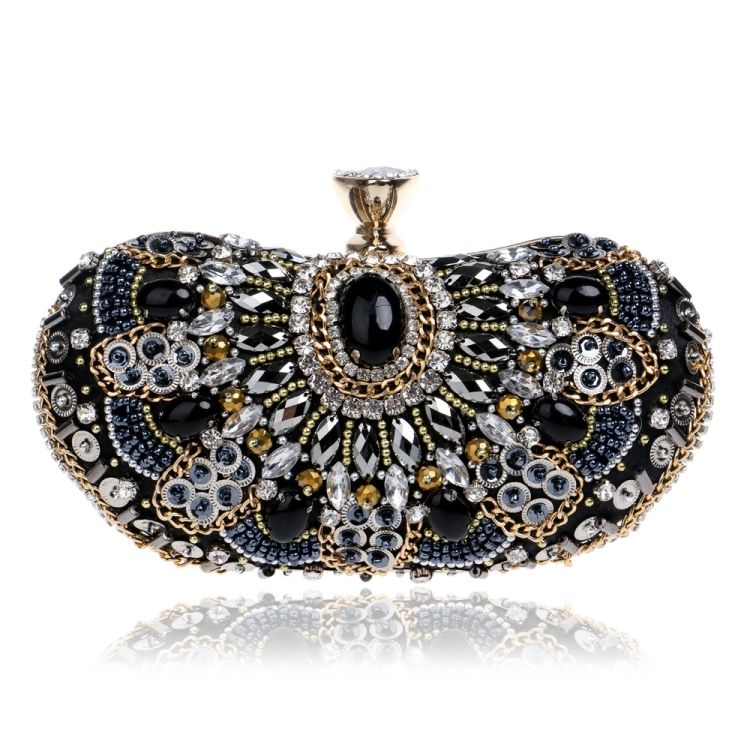 Women Fashion Banquet Party Beaded Handbag
