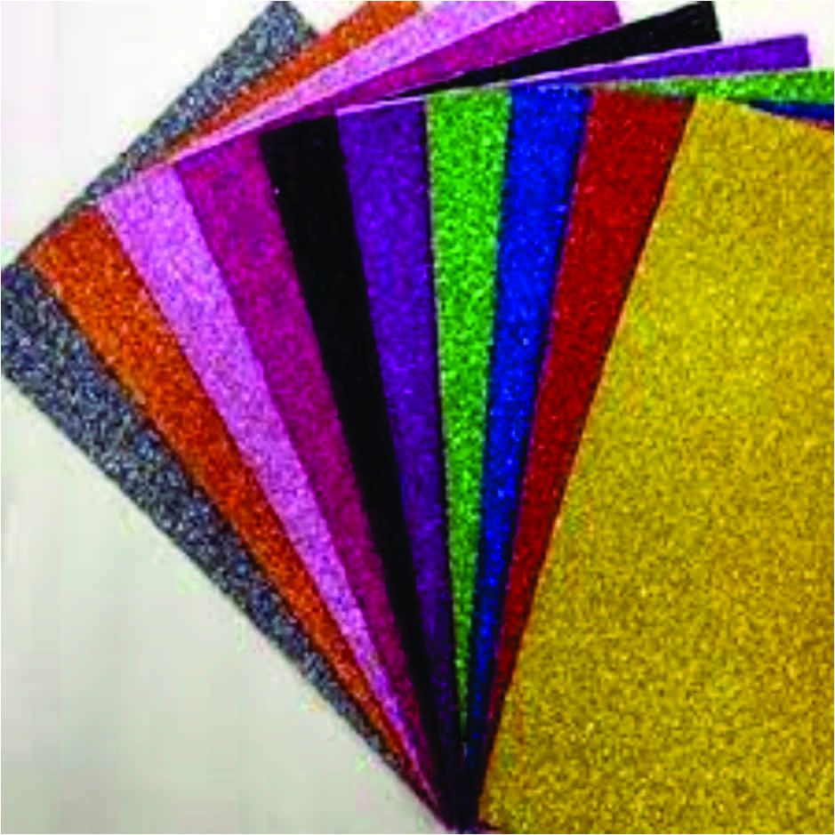 Colored Glitter Foam Sheets 10 Pack (13 1/2