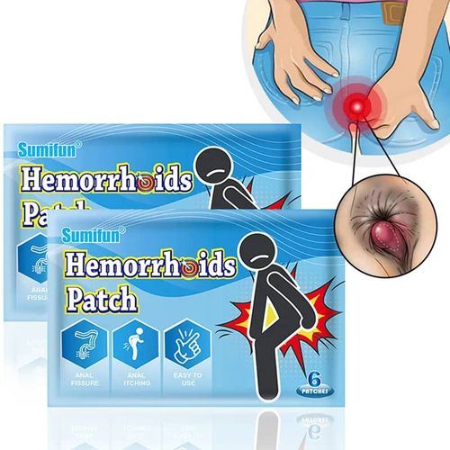 6 Patches Hemorrhoid Patch Relieve Pain Swelling Fast Acting