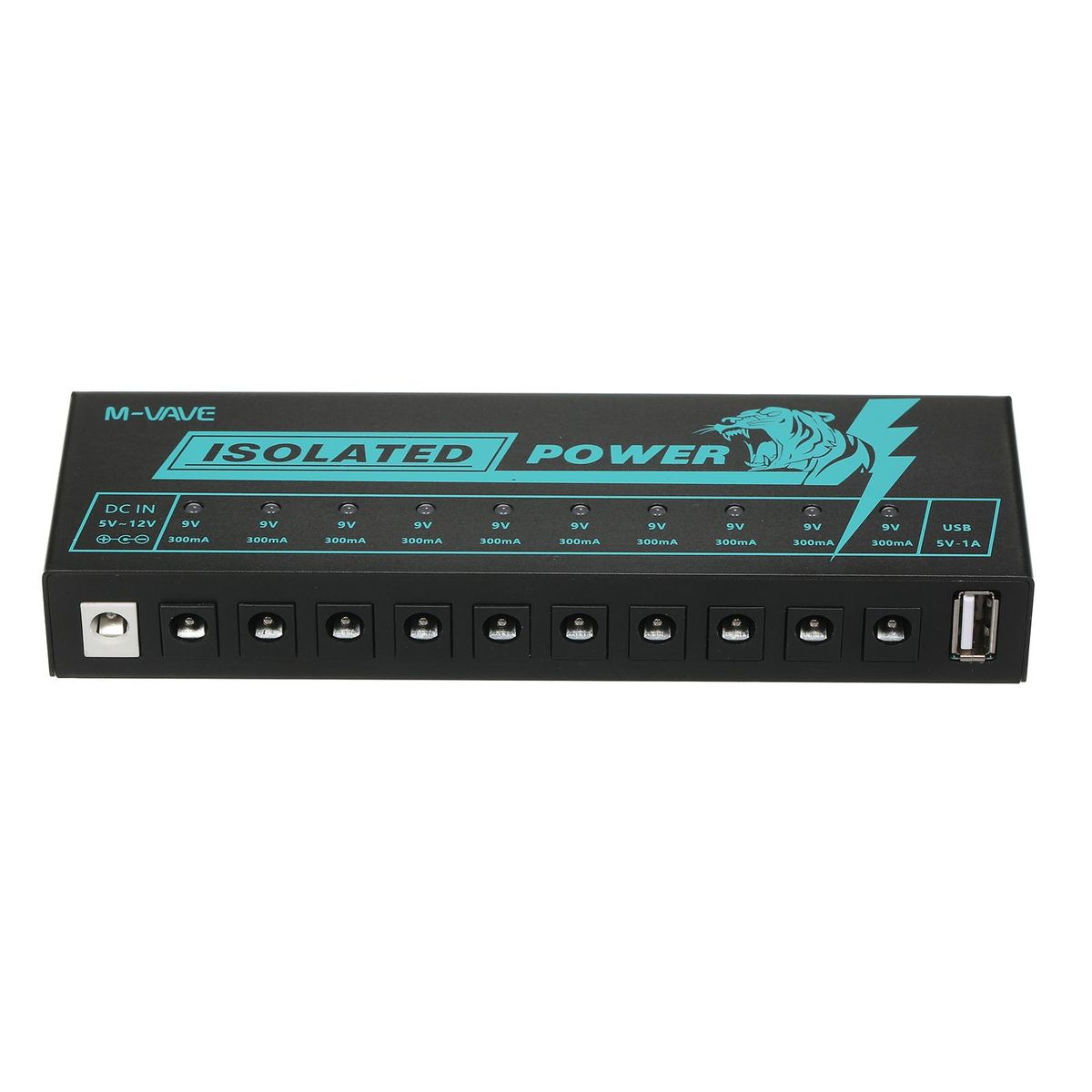 M-VAVE Guitar Pedal Power Guitar Effector Power Supply 10 Isolated DC Output Isolated Power
