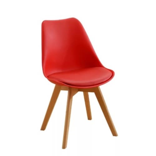Plastic Canteen Chair - Red