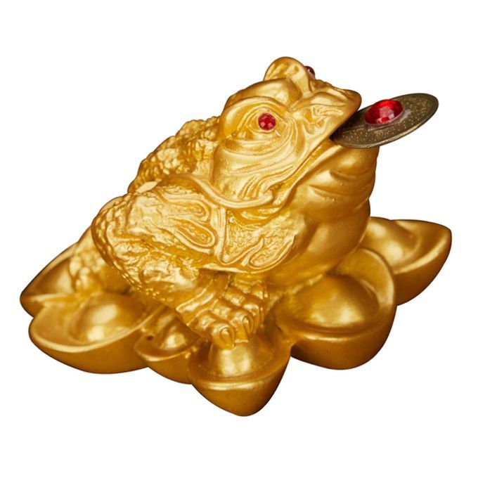 Chinese Traditional Money Lucky Fortune Three Legged Frog Toad Table