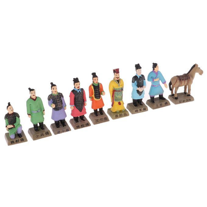 Terracotta Warriors Ancient China Dynasty Qin Terracotta Multicolor