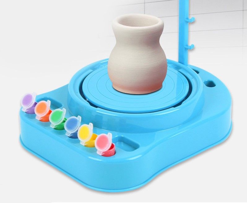 DIY Ceramic Pottery Wheels Mini Machine Kids Arts Craft Educ